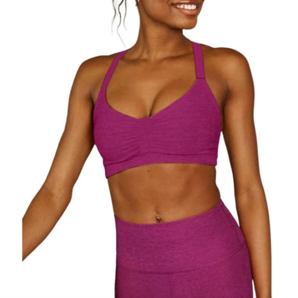 Beyond Yoga Purple Sports Bra